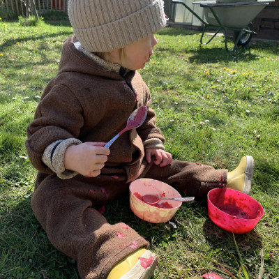 gesundes Eis im Garten